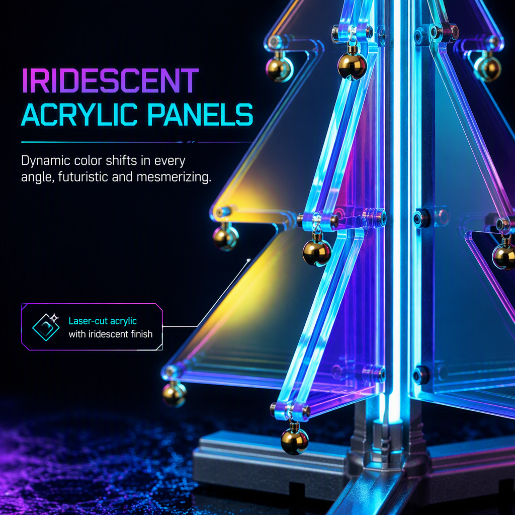 Acrylic glass pine, durable, attractive, and fun to play with. You'll want to buy again and play again, perfect for gifting（第 2 张）